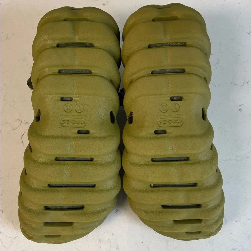 Crocs Echo Clogs 'Olive Green' Mens Size 8 Worn 3-4 Times